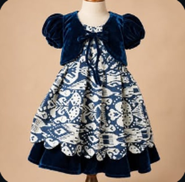 Trending scallop pleated frock