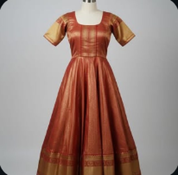 Tradition meet trendy gown